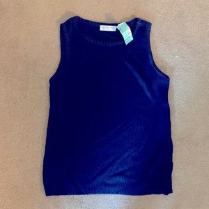 Vintage Liz Claiborne Navy Sweater Tank Top
